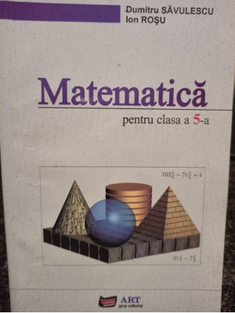 Matematica pentru clasa a 5a