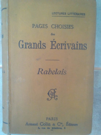 Pages choises des grands ecrivains