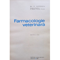 Farmacologie veterinara, editia a IIIa