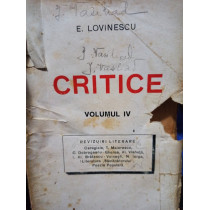 Critice, vol. IV