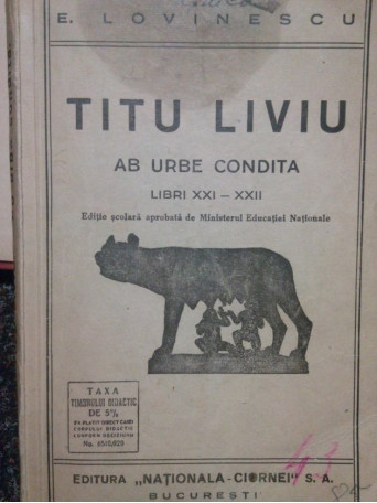 Titu Liviu. Ab urbe condita