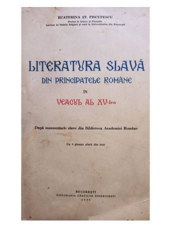 Literatura slava din principatele romane in veacul al XVlea (semnata)