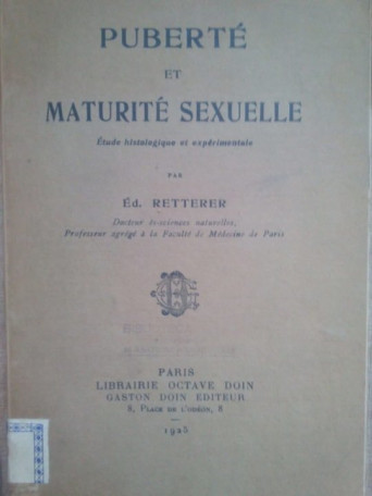 Puberte et maturite sexuelle