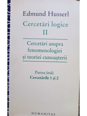 Cercetari logice, vol. II