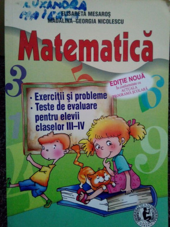 Matematica pentru clasele III-IV