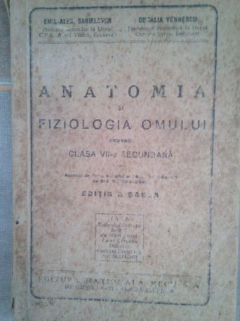 Anatomia si fiziologia omului pentru clasa VIIa secundara