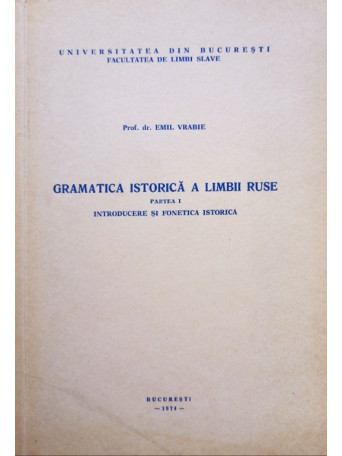 Gramatica istorica a limbii ruse, partea I