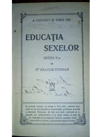 Educatia sexelor, editia a 5a