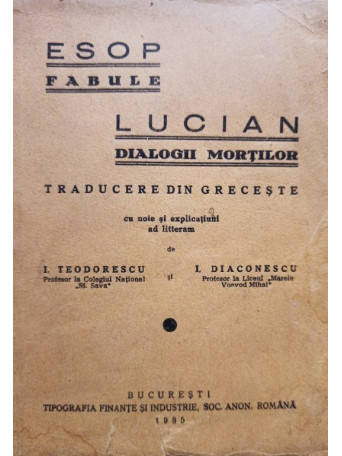 Fabule / Lucian - Dialogii mortilor