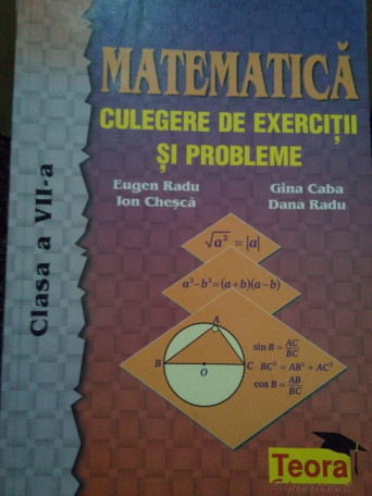 Matematica. Culegere de exercitii si probleme