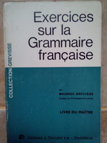 Exercices sur la grammaire francaise