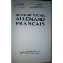 Dictionnaire classique allemand-francais