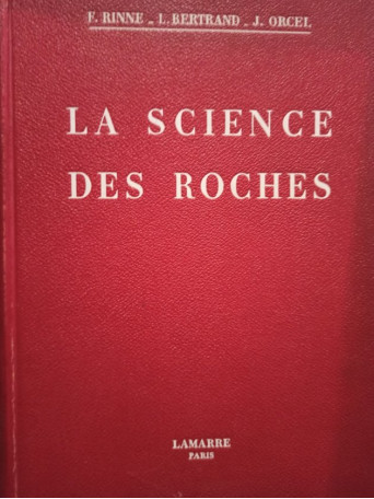 F. Rinne - La science des roches - 1959 - Cartonata