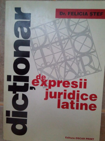 Dictionar de expresii juridice latine