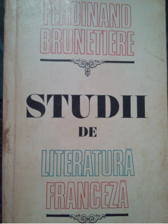 Studii de literatura franceza