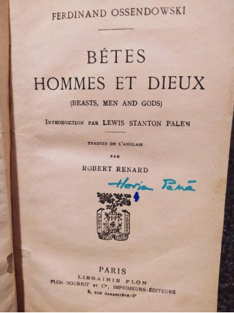 Betes, hommes et dieux