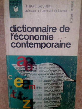 Fernand Baudhuin - Dictionnaire de l'economie contemporaine - 1968 - brosata