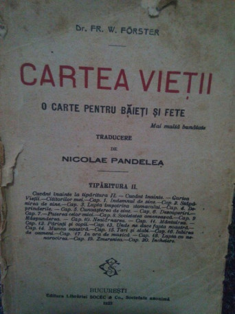 Cartea vietii