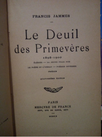 Le deuil des primeveres