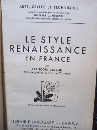 Le style renaissance en france