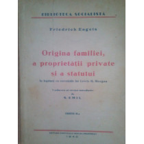 Origina familiei, a proprietatii private si a statului