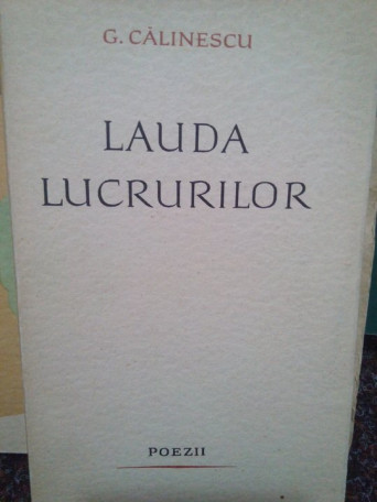 Lauda lucrurilor