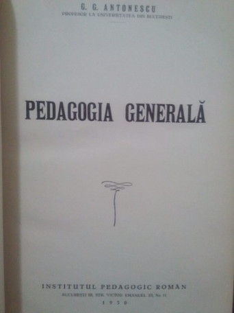 Pedagogia generala