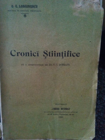 Cronici stiintifice