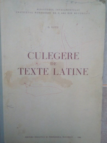 Culegere de texte latine