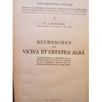 Recherches sur Vicina et Cetatea Alba