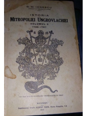 Istoria Mitropoliei Ungrovlahiei vol 2