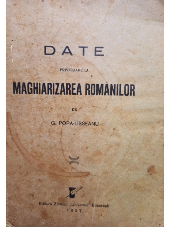 Date privitoare la maghiarizarea romanilor