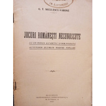 Jocuri romanesti necunoscute