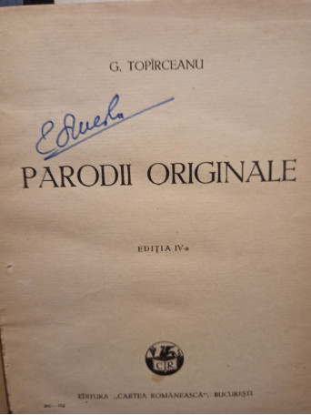 Parodii originale, editia a IV-a