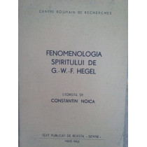 W.F. Hegel - Fenomenologia spiritului