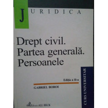 Drept civil - Partea generala, persoanele