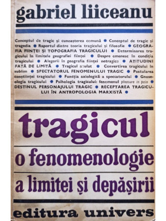 Tragicul - O fenomenologie a limitei si depasirii