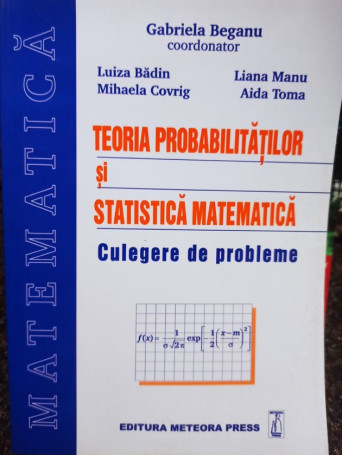 Teoria probabilitatilor si statistica matematica