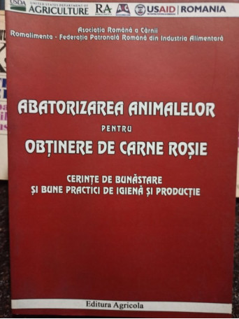 Abatorizarea animalelor pentru obtinerea de carne rosie