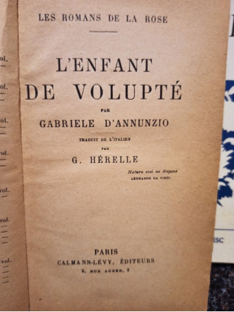 L'enfant de volupte