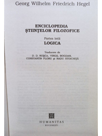 Enciclopedia stiintelor filozofice