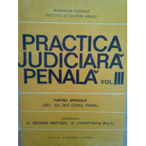 Practica judiciara penala, vol. III