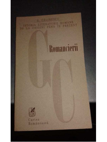 Istoria literaturii romane de la origini pina in prezent. Romancierii