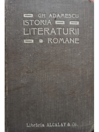 Istoria literaturii romane