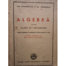 Algebra pentru clasa a VIa secundara