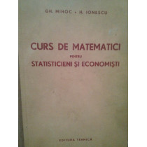 Curs de matematici pentru statisticieni si economisti