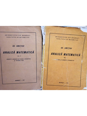 Analiza matematica, 2 vol.