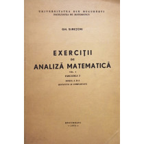 Exercitii de analiza matematica, vol. 1, fascicola 2, editia a IIa