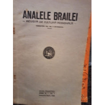 Analele Brailei - Revista de cultura regionala, anul X - nr. 1, 1938