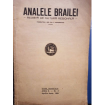 Analele Brailei - Revista de cultura regionala, anul X - nr. 2, 1938